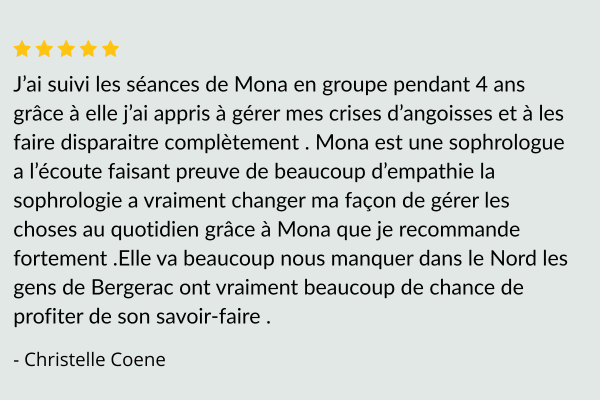 Avis mona sophrologue